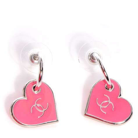 Chanel valentine earrings